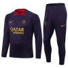 Paris Saint-Germain Quarter Zip Purple Version Sweatshirts Anzüge Suit 2023-24 Für Herren